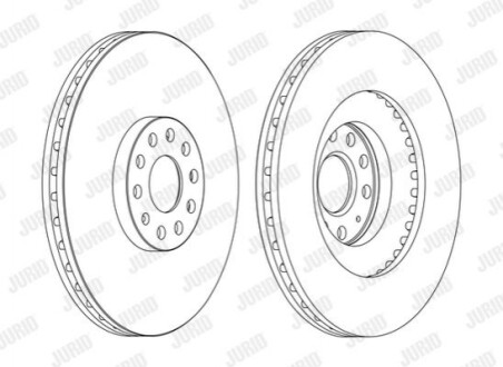 Тормозной диск передний AUDI A3 VW EOS/GOLF/PASSAT/SCIROCCO SEAT LEON 	SKODA SUPERB 562239JC1