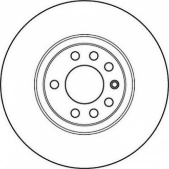 Тормозной диск (передний) Jurid 562240JC (фото 1)