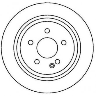 Тормозной диск (задний) Jurid 562263JC (фото 1)