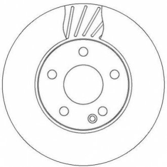 Тормозной диск (передний) Jurid 562312JC (фото 1)