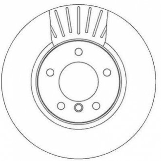 Тормозной диск (передний) Jurid 562320JC (фото 1)