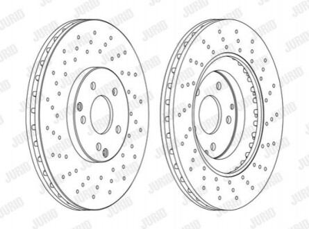 JURID DB Диск гальмівний передн.W203 02- 562354JC-1