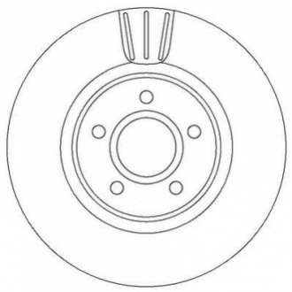 Гальмівний диск (передній) Jurid 562363JC (фото 1)