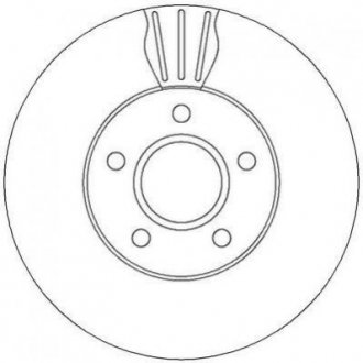 Тормозной диск (передний) Jurid 562364JC (фото 1)