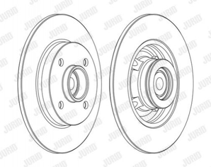 Диск гальмівний Jurid 562373J-1 (фото 1)