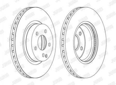 Тормозной диск Jurid 562386JC1 (фото 1)