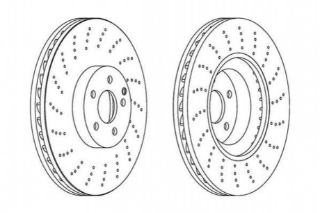 Тормозной диск (передний) Jurid 562408JC1 (фото 1)