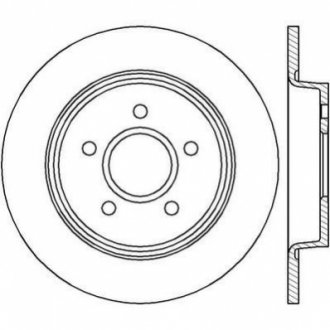 Тормозной диск (задний) Jurid 562411JC (фото 1)