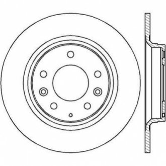 Тормозной диск (задний) Jurid 562416JC (фото 1)