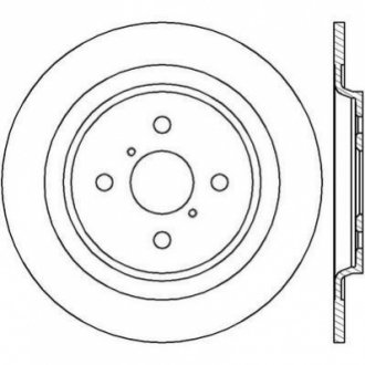 Гальмівний диск Toyota Yaris (P9) (P13) Jurid 562422JC (фото 1)