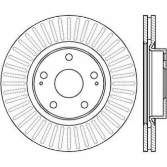 Гальмівний диск (передній) Jurid 562430JC (фото 1)