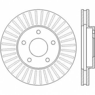 Тормозной диск (передний) Jurid 562441JC (фото 1)