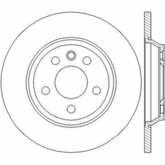 Тормозной диск (задний) Jurid 562448JC (фото 1)