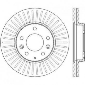 Гальмівний диск (передній) Jurid 562449JC (фото 1)