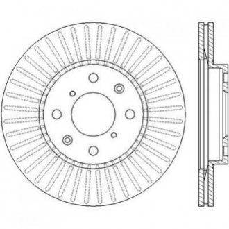 Тормозной диск (передний) Jurid 562456JC (фото 1)