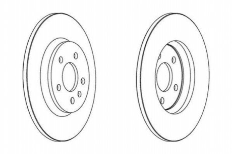 Тормозной диск (задний) Jurid 562505JC (фото 1)