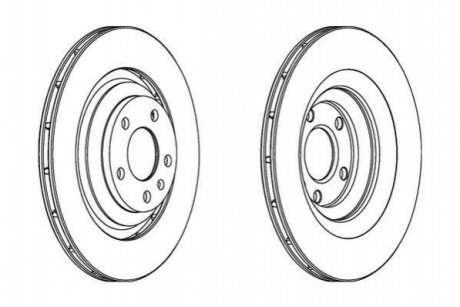 Тормозной диск (задний) Jurid 562512JC (фото 1)