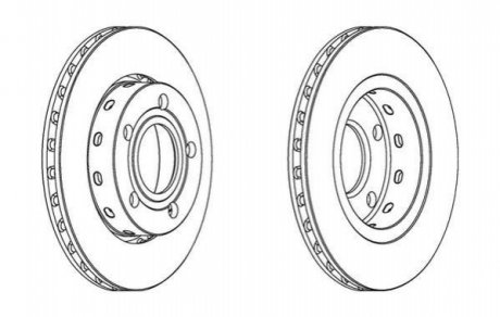 Гальмівний диск (задній) Jurid 562516JC (фото 1)