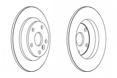 Тормозной диск (задний) Jurid 562536JC (фото 1)