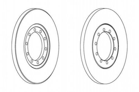 Гальмівний диск (задній) Jurid 562537JC (фото 1)