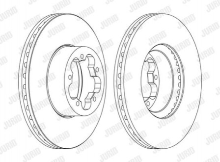 JURID FORD Диск гальмівний передній Transit 06- 562540JC-1