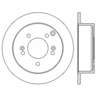 Тормозной диск (задний) Jurid 562552JC (фото 1)