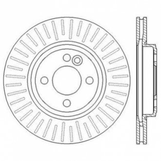 Тормозной диск MINI Cooper (R56,R55,R57,R58,R59) 562570JC