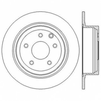 Тормозной диск (задний) Jurid 562576JC (фото 1)