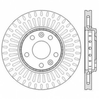 Тормозной диск передний RENAULT FLUENCE/GRAND SCÉNIC/LAGUNA/LATITUDE/MEGANE 562595JC