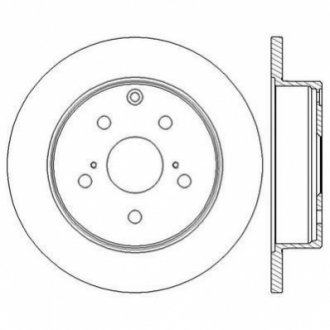 Тормозной диск (задний) Jurid 562601JC (фото 1)