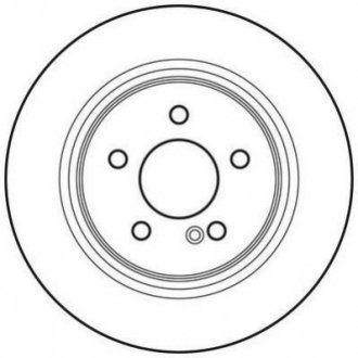 Тормозной диск задний MERCEDES-BENZ C/E Jurid 562620JC (фото 1)