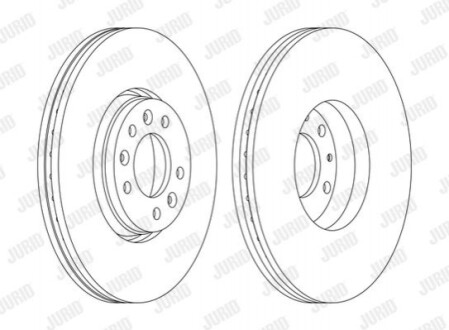 Гальмівний диск передній CITROËN C5/JUMPY FIAT SCUDO PEUGEOT EXPERT 562622JC1