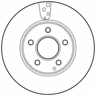Тормозной диск (передний) Jurid 562637JC (фото 1)