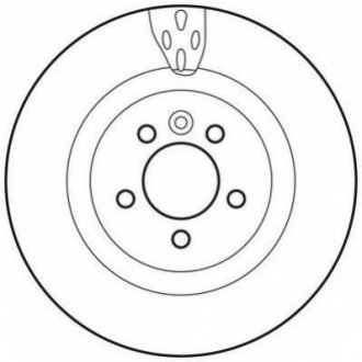 Гальмівний диск (пр-во Jurid) 562654JC