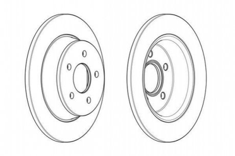 Гальмівний диск (задній) Jurid 562655JC (фото 1)