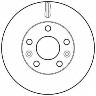 Тормозной диск (передний) Jurid 562658JC (фото 1)