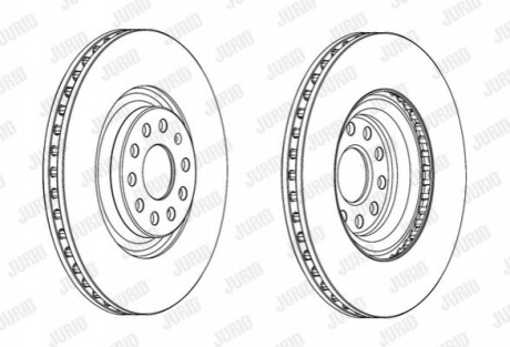 Диск гальмівний !.. Jurid 562663JC1 (фото 1)
