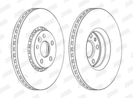 Диск тормозной VOLVO Jurid 562672JC1 (фото 1)