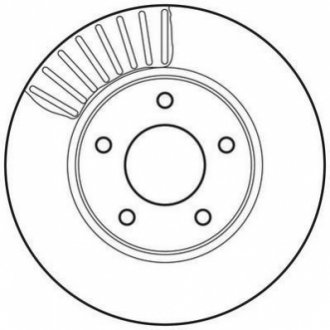 Гальмівний диск (передній) Jurid 562675JC (фото 1)