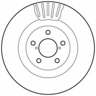 Гальмівний диск (передній) Jurid 562677JC (фото 1)