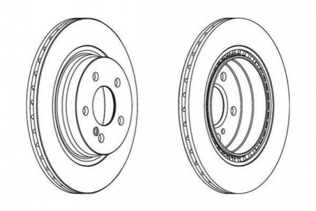 Тормозной диск (задний) Jurid 562680JC (фото 1)