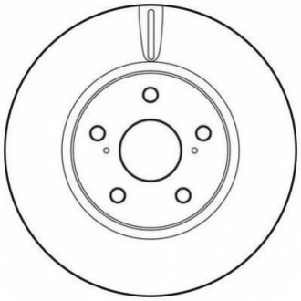 Тормозной диск (передний) Jurid 562689JC (фото 1)