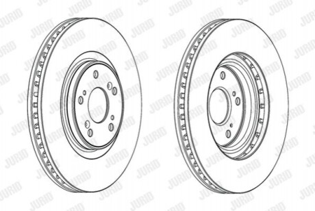 Диск гальмівний Jurid 562703JC-1 (фото 1)