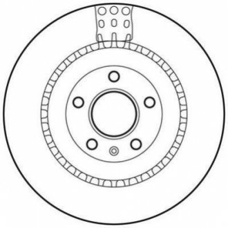 Гальмівний диск (задній) Jurid 562735JC (фото 1)