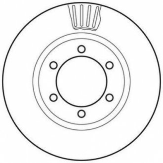 Тормозной диск (передний) 562743JC