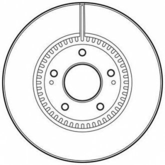 Гальмівний диск передній HYUNDAI SONATA/TUCSON/i40/ix35 KIA CARENS/OPTIMA/SPORTAGE 562755JC