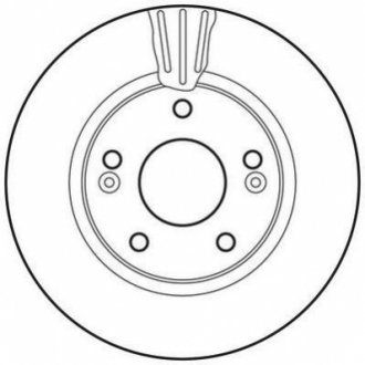 Тормозной диск (передний) Jurid 562789JC (фото 1)