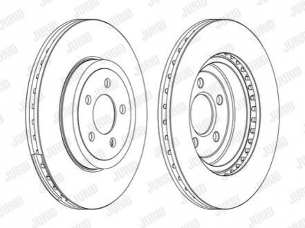 Диск гальмівний !.. Jurid 562868JC-1 (фото 1)