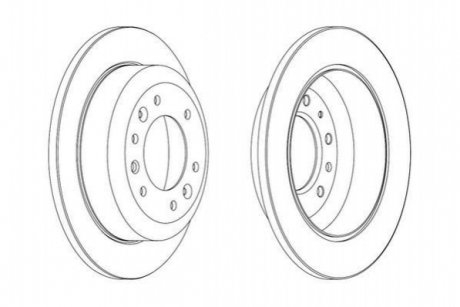 Тормозной диск (задний) Jurid 562869JC (фото 1)