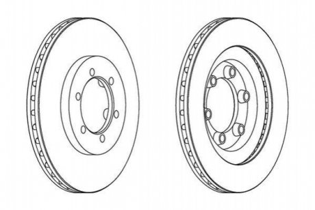 Гальмівний диск (передній) Jurid 562904JC (фото 1)